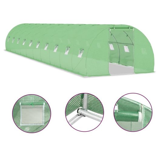 Greenhouse 45 sq.m 15x3x2 m