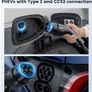 EV Charger Cable Type 2 to 3 Pin Plug 32.81Ft/10M Electric Car Charger 3kW, [6/8/10/13A] Type 2 Charging Cable 3 Pin IP65 Advanced Protection Suitable for EVs & PHEVs Image 3