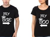 My Bae And My Boo Love Couple T-shirts Tops Tees Great Gift Present For Valentines Day Idea