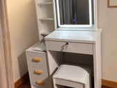 Dressing table & stool white LED vanity desk