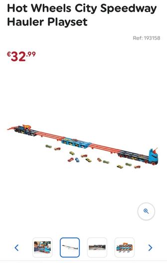 Perfect Condition Hot Wheels City Speedway Hauler Playset
