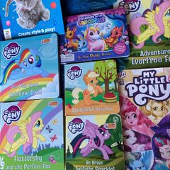A collection of My Little Pony books