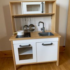 Wooden toy kitchen