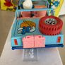 Smurf Lamborghini Cheetah scale 1/24 Rare Burago Image 7
