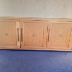Oak 3 Cupboard Sideboard Unit