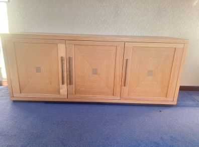Oak 3 Cupboard Sideboard Unit