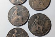 5 x 1900s Pennies