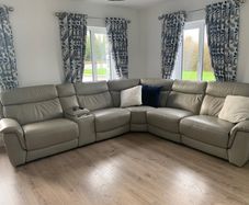 Leather Corner Recliner Couch