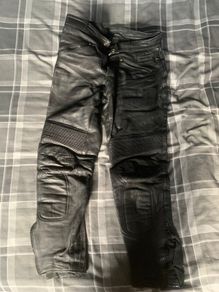 Leather Motorcycle Pants - Powerline UK34
