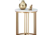Side table  Modern marble look coffee table