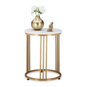Side table  Modern marble look coffee table