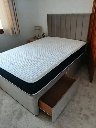 Double & King Size Bed Frame With Mattress