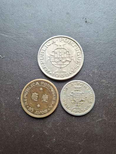 Macau&Angola&Cape Verde. Lot of 3 coins (1953-1969)