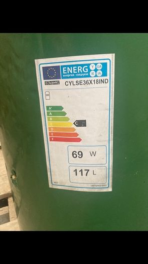 PRICE DROP NEW 117L Cylinder & 27" immersion heater