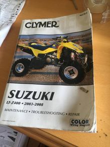 Suzuki Workshop Manual Ltz400 03-08 Clymer" Used Once"