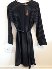 Principles Ben de Lisi dress, nayy, pinstripe, sz -14, new with tag