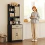 Kitchen cabinet with worktop and cable hole, modern kitchen chest with drawer Image 3