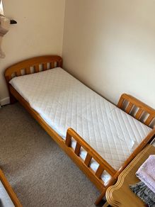 Wooden toddler bed