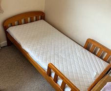 Wooden toddler bed