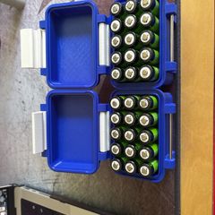 40 Amazon AA rechargeable batteries with 3D printed cases