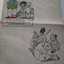 vintage large colouring/story book 60 yrs old Image 2