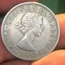 1959 Half Crown UK George VI Image 2