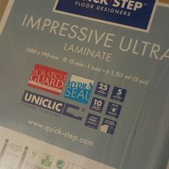 Quick-Step 12mm Laminate Flooring x 4 boxes