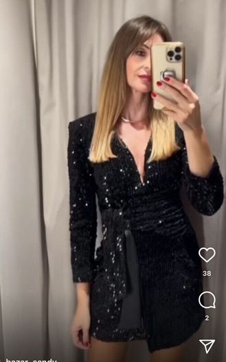 Zara Velvet Blazer Dress
