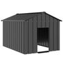 Dog House with Roof 113x153x101 cm Galvanised Steel Image 2