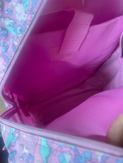 Smiggles girls pink unicorn school bag.