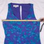 Tricoville Vintage Purple Blue Floral Tiered Ruffle Midi Dress 10UK/38EU Image 8