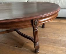 Mid Century Oval Shaped Coffee Table