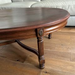 Mid Century Oval Shaped Coffee Table
