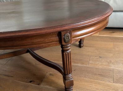Mid Century Oval Shaped Coffee Table