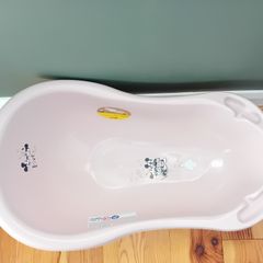 BRAND NEW baby bath , baby pink in colour