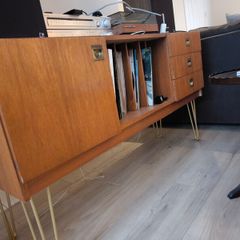 side board, record player unit