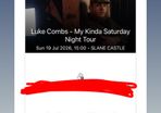 Luke combs ticket