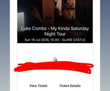 Luke combs ticket