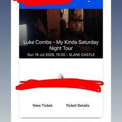 Luke combs ticket