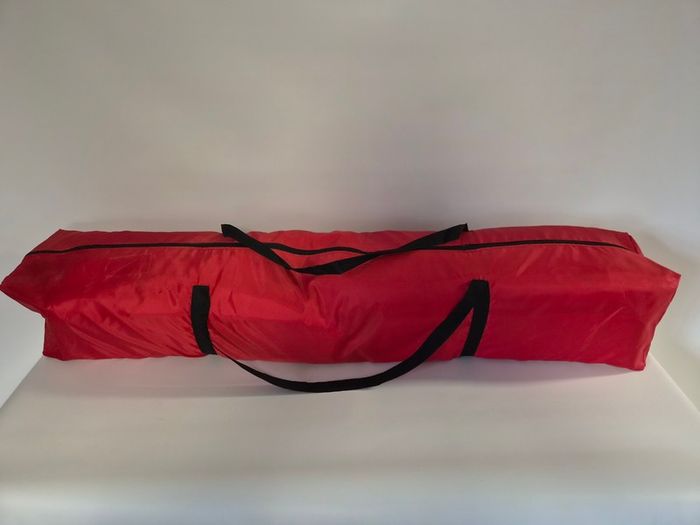 3M x 3M Popup gazebo Red, 4 Walls, 1 Person Assembley