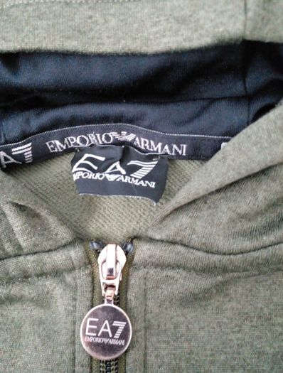 Armani zipped hoodie junior Size S