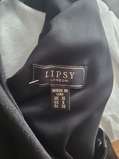 Lipsy Black Halter Pleated High Neck Midi Dress