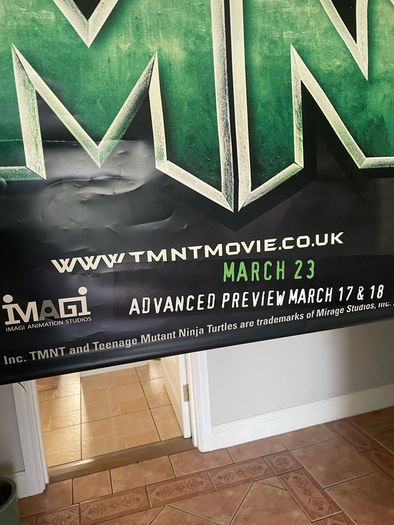 Giant TMNT Donatello 2007 Rare Cinema Display Vinyl Poster 2.4x1.5m