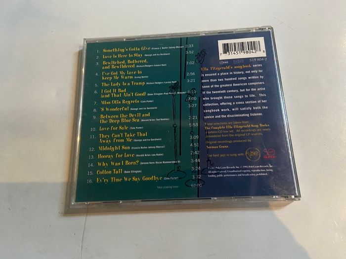 Ella Fitzgerald CD The Best of the Song Books
