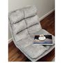 Savona Tricolour Collection  Luxury Swivel Chair With Ottoman Image 2