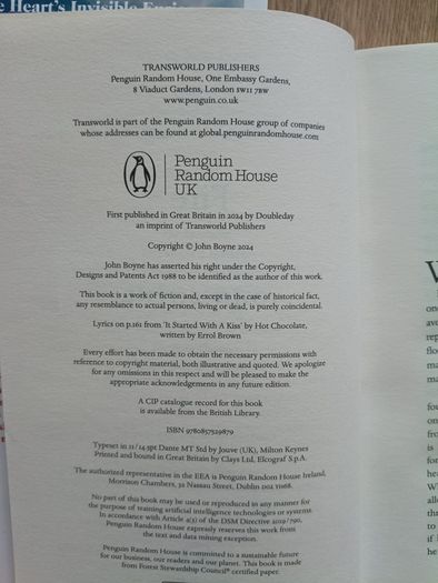 John Boyne Earth Air and Fire 2024 2025 hardbacks with dustcovers in excellent condition with no issues FREE STANDARD POSTAGE INCLUDED