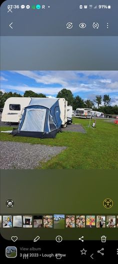 caravan porch awning bluebell 220