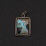 Real Butterfly Wing Silver Charm, Mid Century Art Image 10