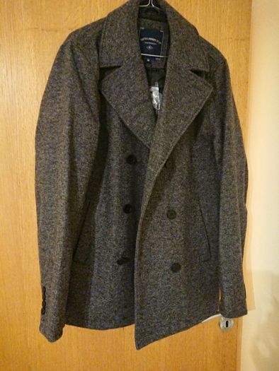 Tokyo Laundry mens pea coat grey UNWORN WITH TAGS