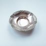 Beautiful vintage Silver Plated nuts/sweets bowl highly ornated and decorative design by  C.E.N.  silver on brass  diameter 14cm Image 2